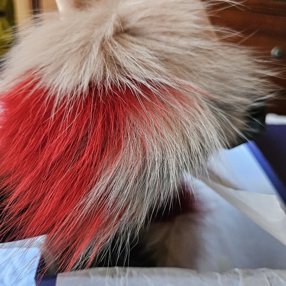 Stuart Weitzman Furgetit Fox Fur Flats Multicolored Mules Size M5.5 - Picture 17 of 17